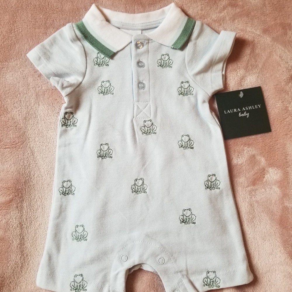 Laura Ashley Frog Polo Romper